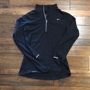 Nike Size Small Black Quarter Zip Pullover